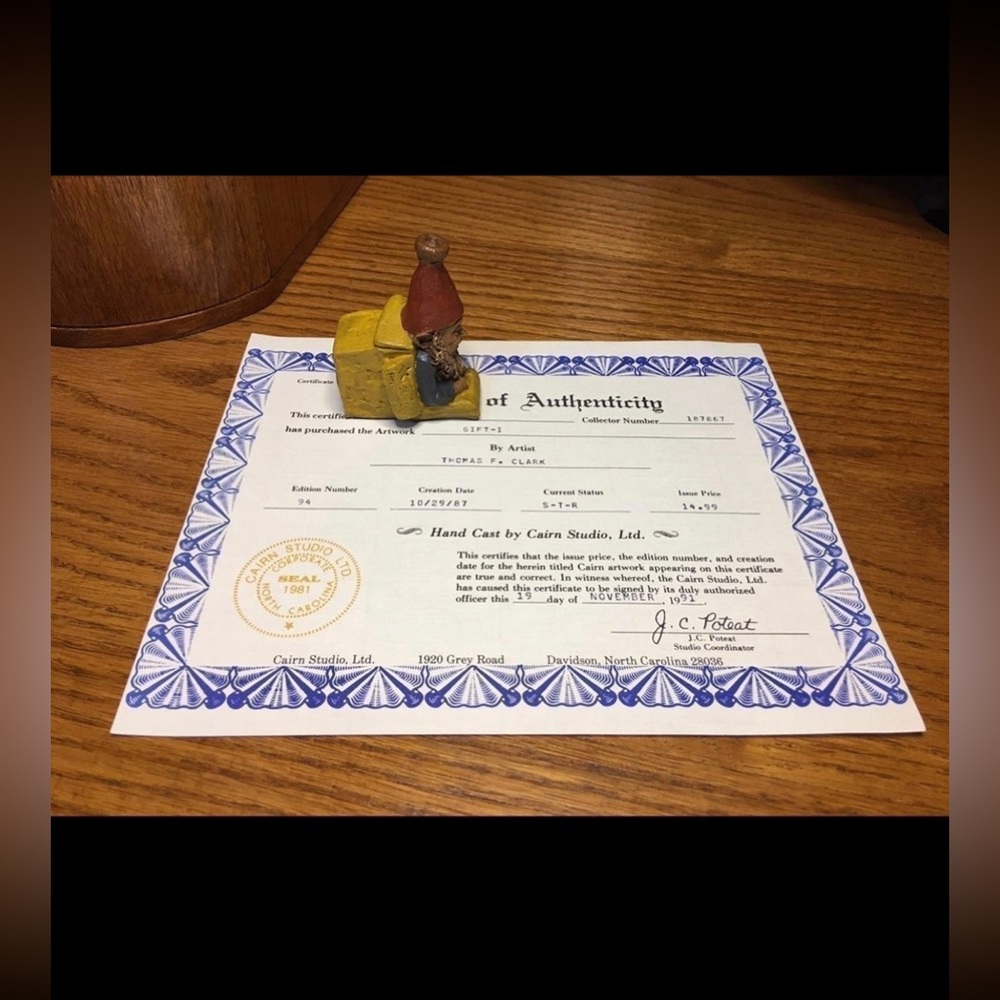 Tom Clark Gift-I w COA